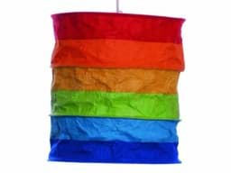 Zeige Details für Lokta Lampenschirm Regenbogen Bild von Lokta Lampenschirm Regenbogen