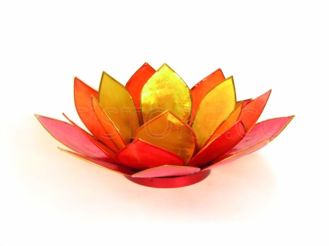 Bild von Lotus-Licht Mittagssonne rot-orange-gelb