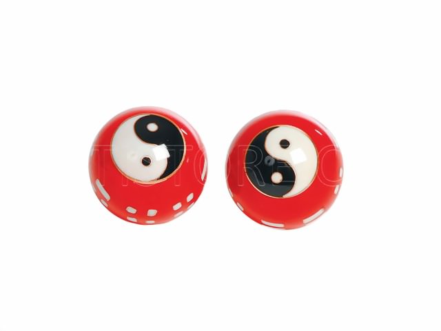 Bild von Qigong Kugeln chin. Zeichen rot ø 40 mm
