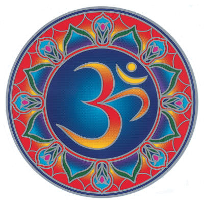 Bild von Fenstermandala Cosmic Om, groß, Ø 13,5 cm