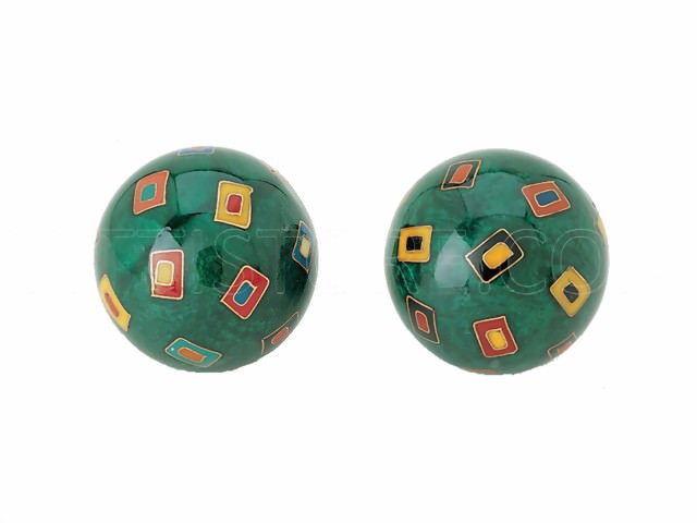 Bild von Qigong Kugeln Farbenspiel grün ø 40 mm
