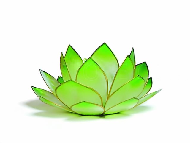 Bild von Teelicht Lotus-Licht Sonnenaufgang limonengrün