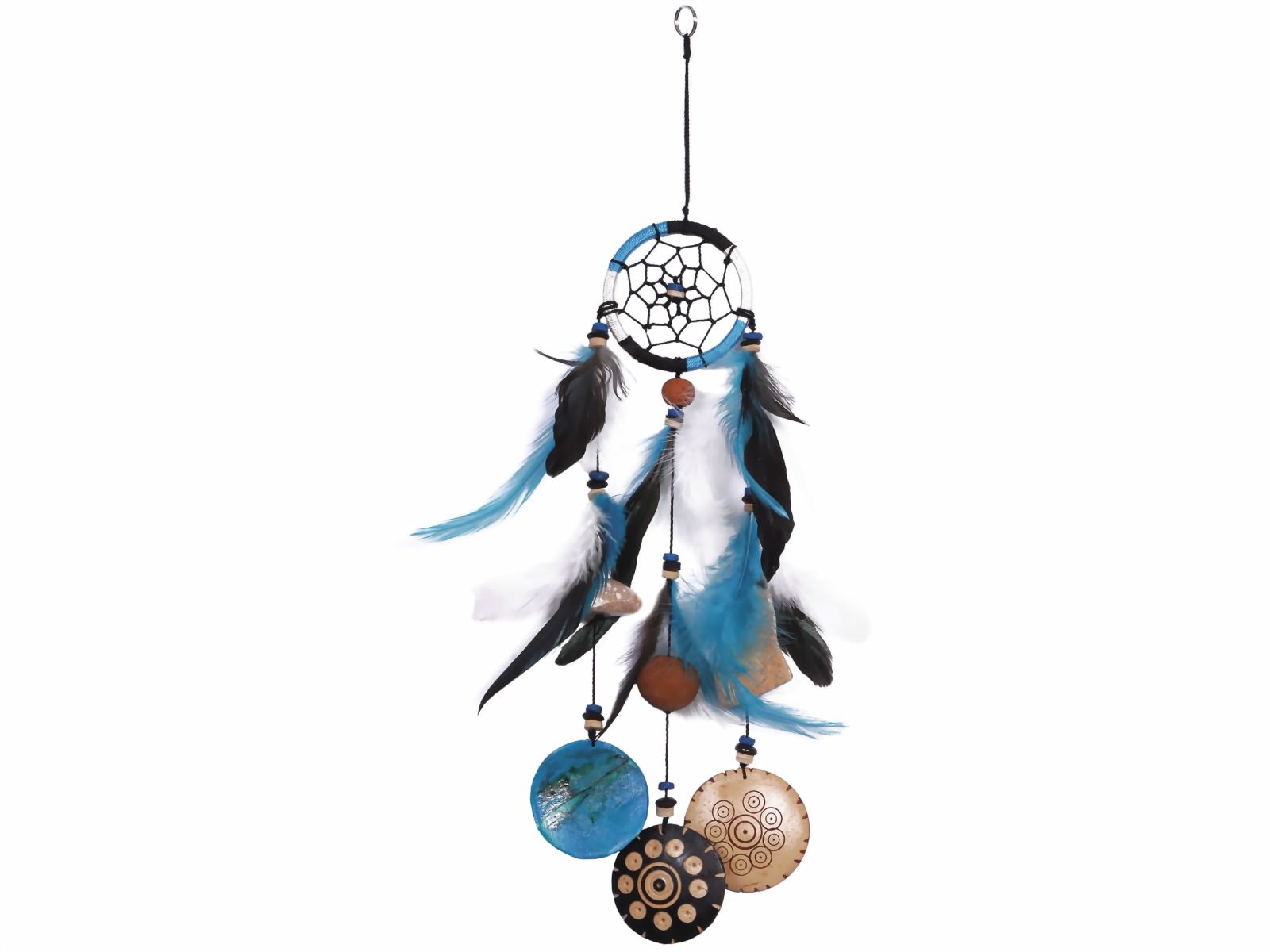 Bild von Dreamcatcher BW/Kokos türkis 6 cm