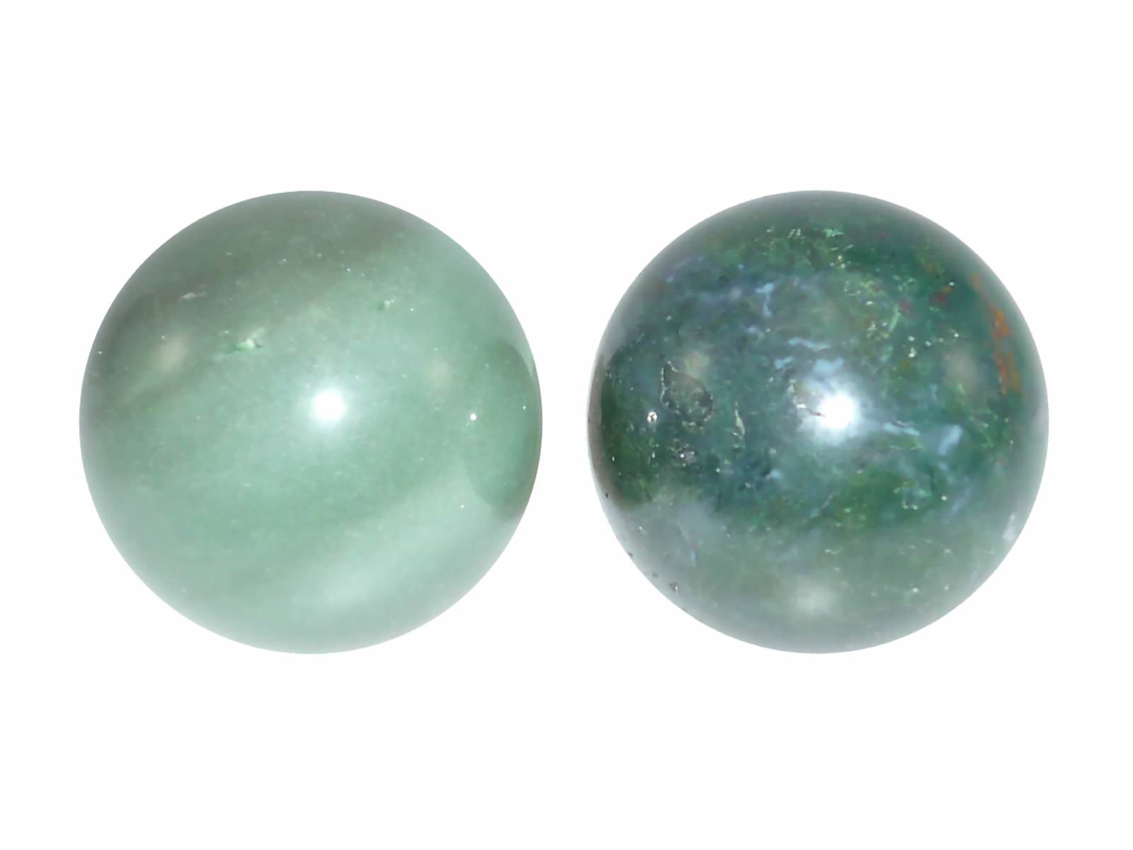 Bild von Qigong Kugeln Moosachat ø 40 mm