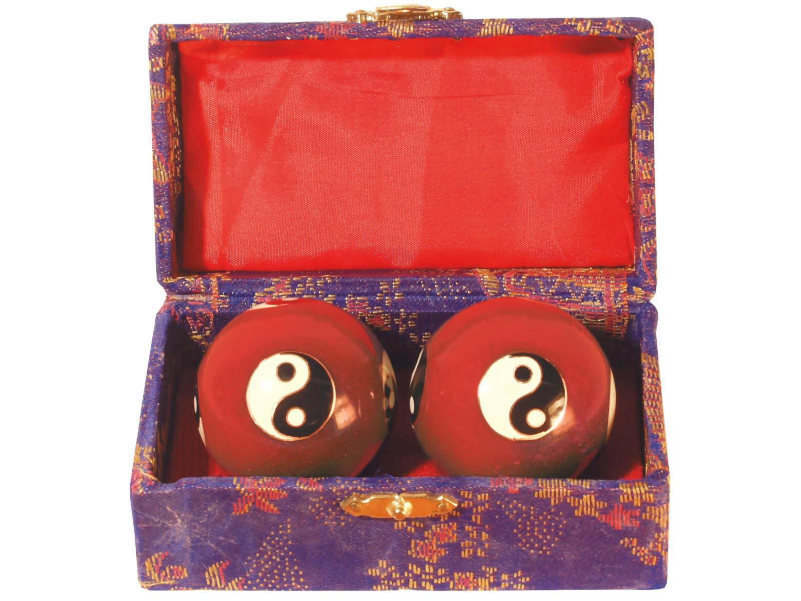 Bild von Qigong Kugeln Yin-Yang rot ø 40 mm