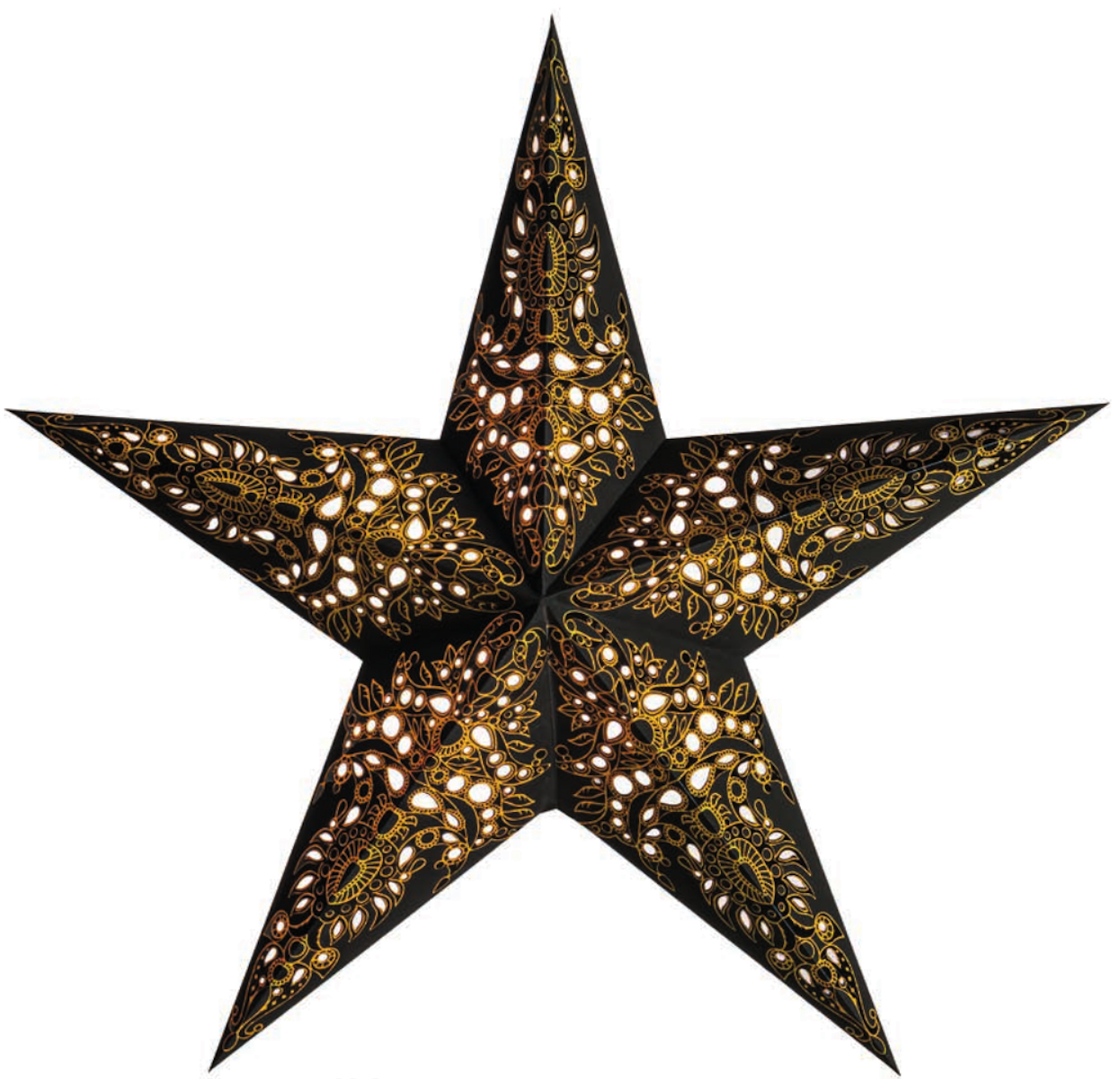 Bild von starlightz mono black/gold earth friendly Leuchtstern