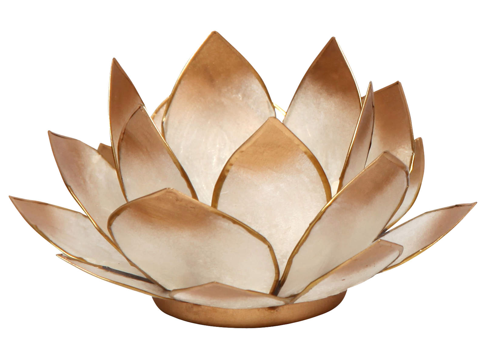 Bild von Teelicht Lotus-Licht Sonnenaufgang gold