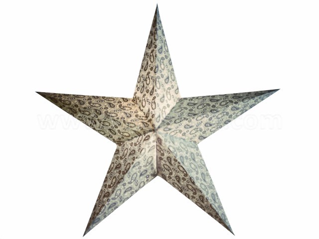 Bild von starlightz paisley white/silver earth friendly Leuchtstern