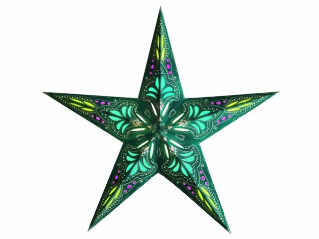 Bild von starlightz jaipur turquoise/blue earth friendly Leuchtstern